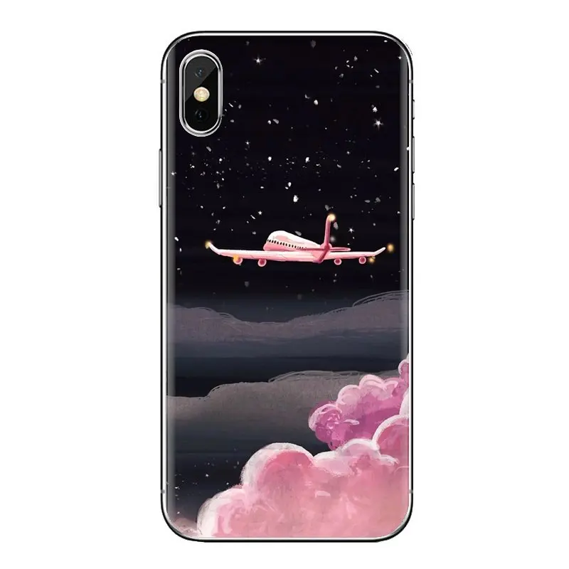 С героями мультфильмов Милые яркие самолет прозрачный мягкий чехол Чехлы для Xiaomi