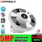 GOKE 5-мегапиксельная ONVIF IP-камера с объективом рыбий глаз 1,7 мм панорамная камера с углом обзора 180 градусов внутреннее аудио ночное видение H.265 + Xmeye