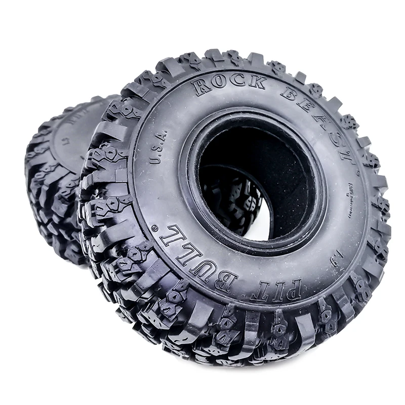 

4PCS 115MM 1.9" Rubber Mud Grappler Tires for 1:10 RC Crawler Axial SCX10 SCX10 II 90046 90047 TRX-4 Defender G500 TRX-6 G63