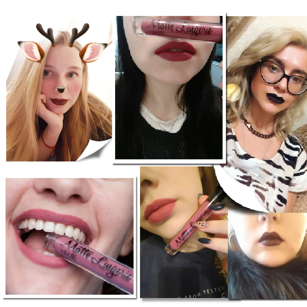 KIMUSE матовая губная помада водостойкая жидкая блеск пигмент бархатная макияж