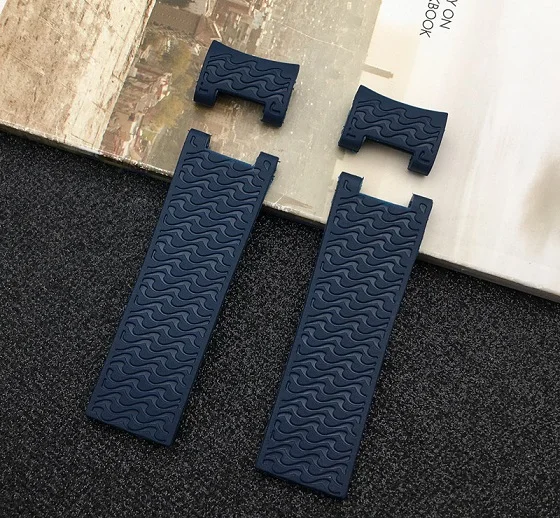 Blue strap 22x20 мм для погружения и морской водонепроницаемый натуральное Силиконовое резиновое ремешок для часов ремень для Ulysse Nardin ремень Бесплатные инструменты - Цвет ремешка: Blue strap