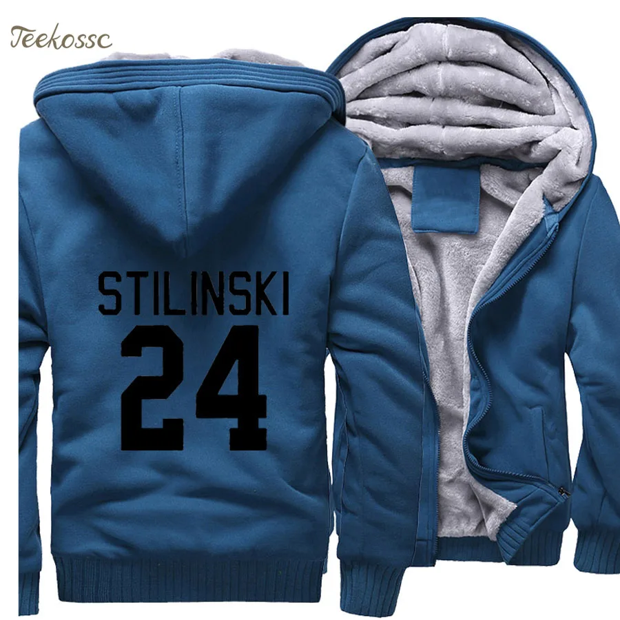 Wolf Stilinski 24 Для мужчин Толстовка 2021 новый зимний теплый толстый флис на молнии
