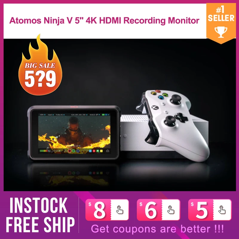 Atomos ниндзя V 5 &quot4K HDMI кабель совместимый монитор для записи|Мониторы| |