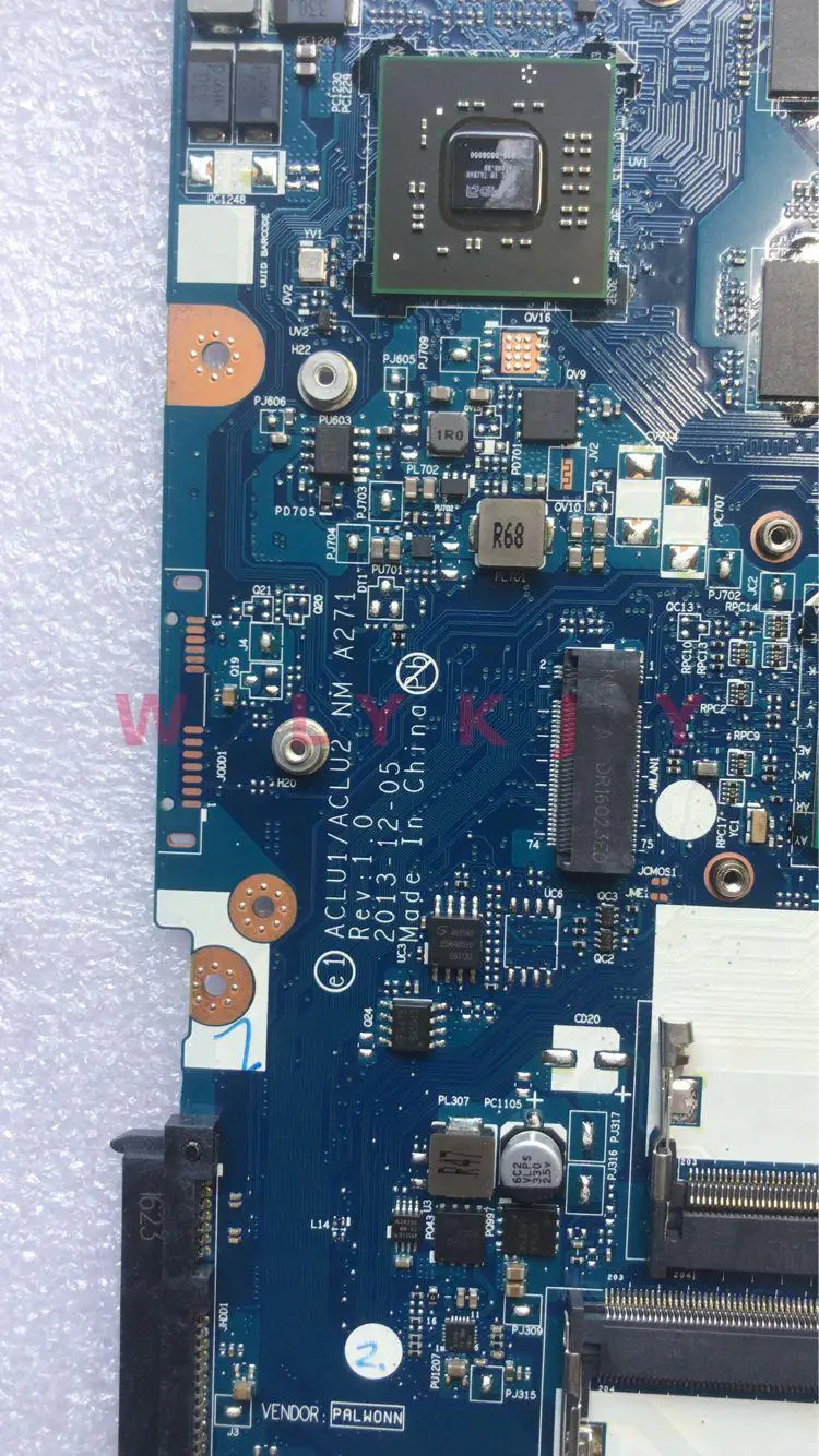 KTUXB ACLU1 / ACLU2 NM-A271 материнская плата для ноутбука Lenovo G50-70 ноутбук Процессор i3 4005U 2G