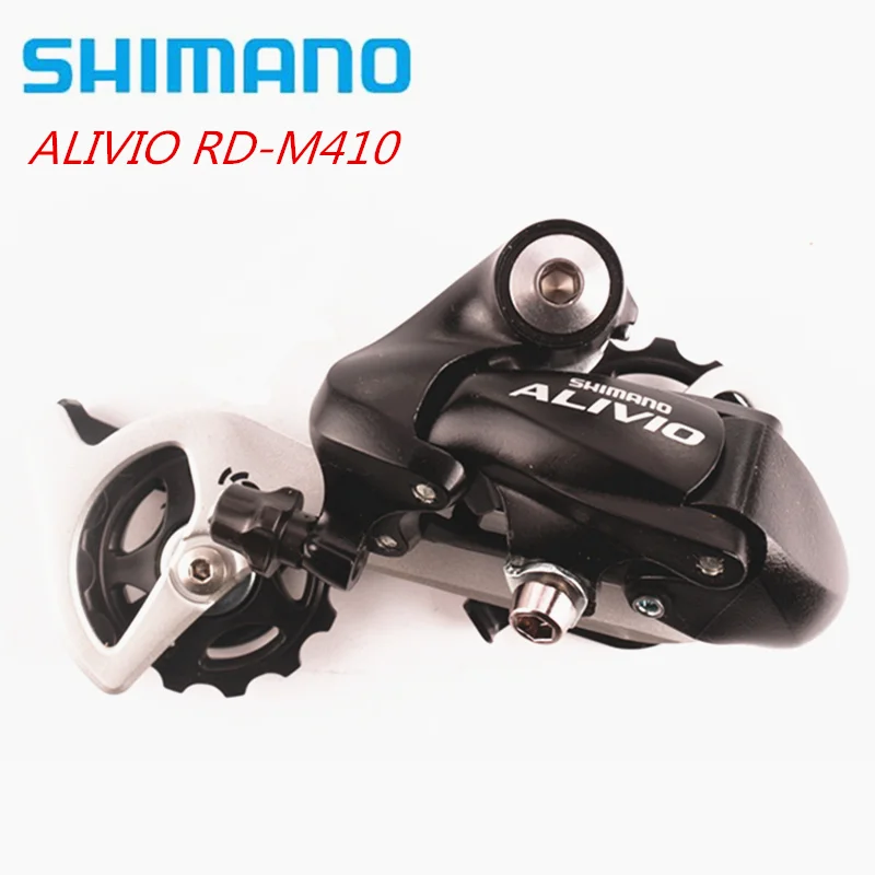 SHIMANO ALIVIO M410 велосипед MTB 7 8 задний переключатель скорости черный серебристый M410 горный велосипед переключатель