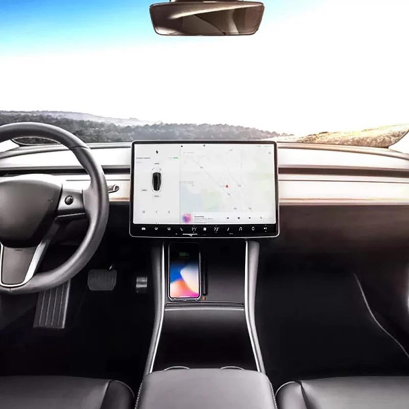 Автомобильный Беспроводной Быстрая Зарядка телефона Зарядное устройство с