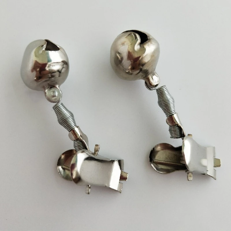 

E5BD 20pcs Single Ring Bells Fishing Indicator Bait Alarm Fishing Accessories Bait Alarm Bell Rod Clip Tip for Fishing