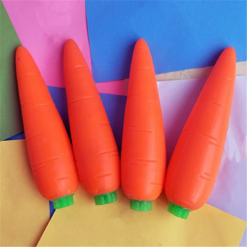 

Shapeable Banana Carrot Vegetable Squeeze Toy Novelty Toy Fidget Toy Stress Relief Not Squish Toy Kids New Toy