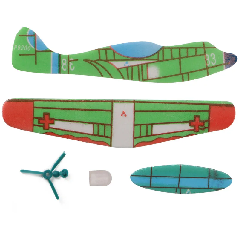 

4Pcs Kids DIY Mini Foam Handmade Flying Airplanes Glider Educational Toys Model