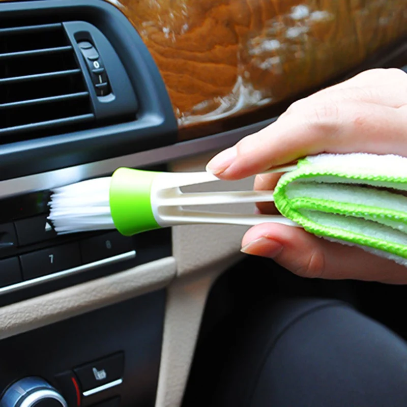Double Slider Car Air-conditioner Outlet Window Cleaning Multi-purpose Brush Vent Computer Auto Keyboard | Автомобили и мотоциклы