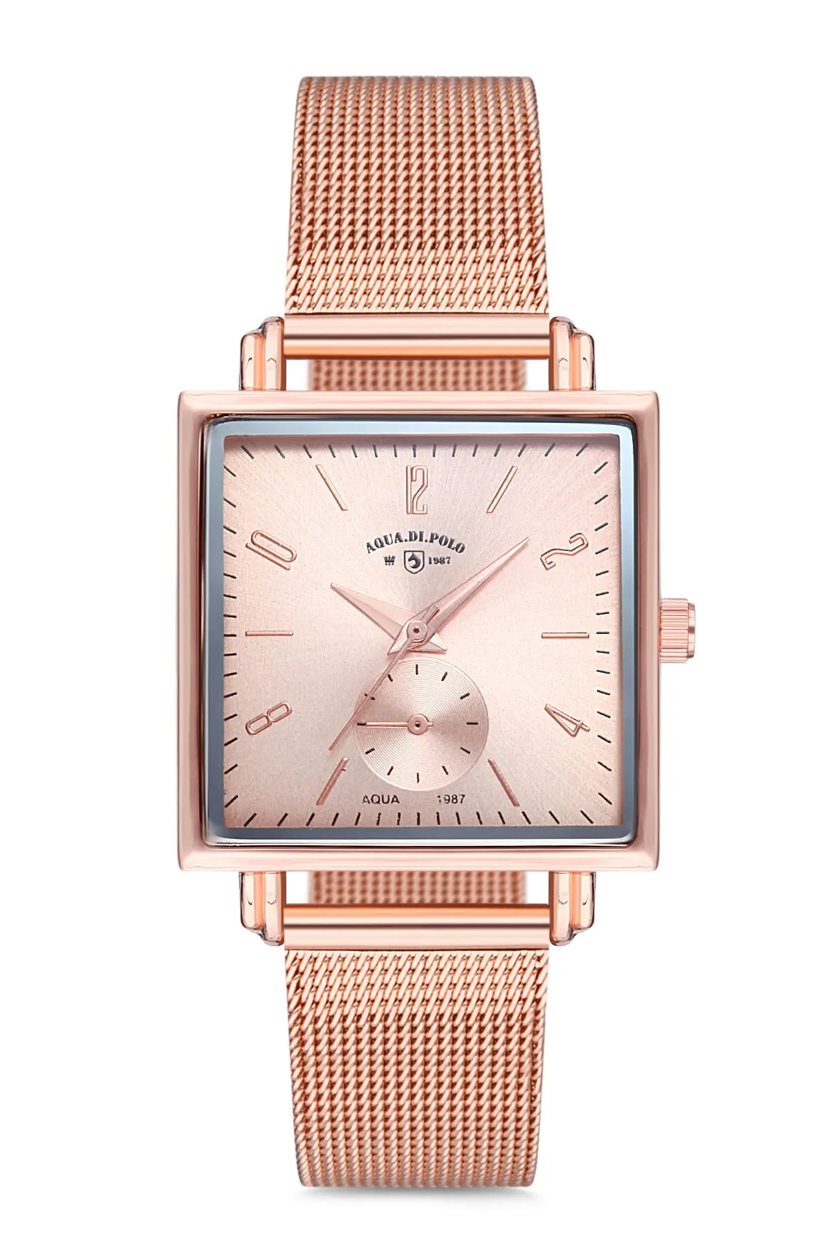 

2020 top Brand Luxury Fashion Women 'S Rose Gold Steel Quartz Wrist watch APSV1-S0403-KH222 Aqua di Polo 1987