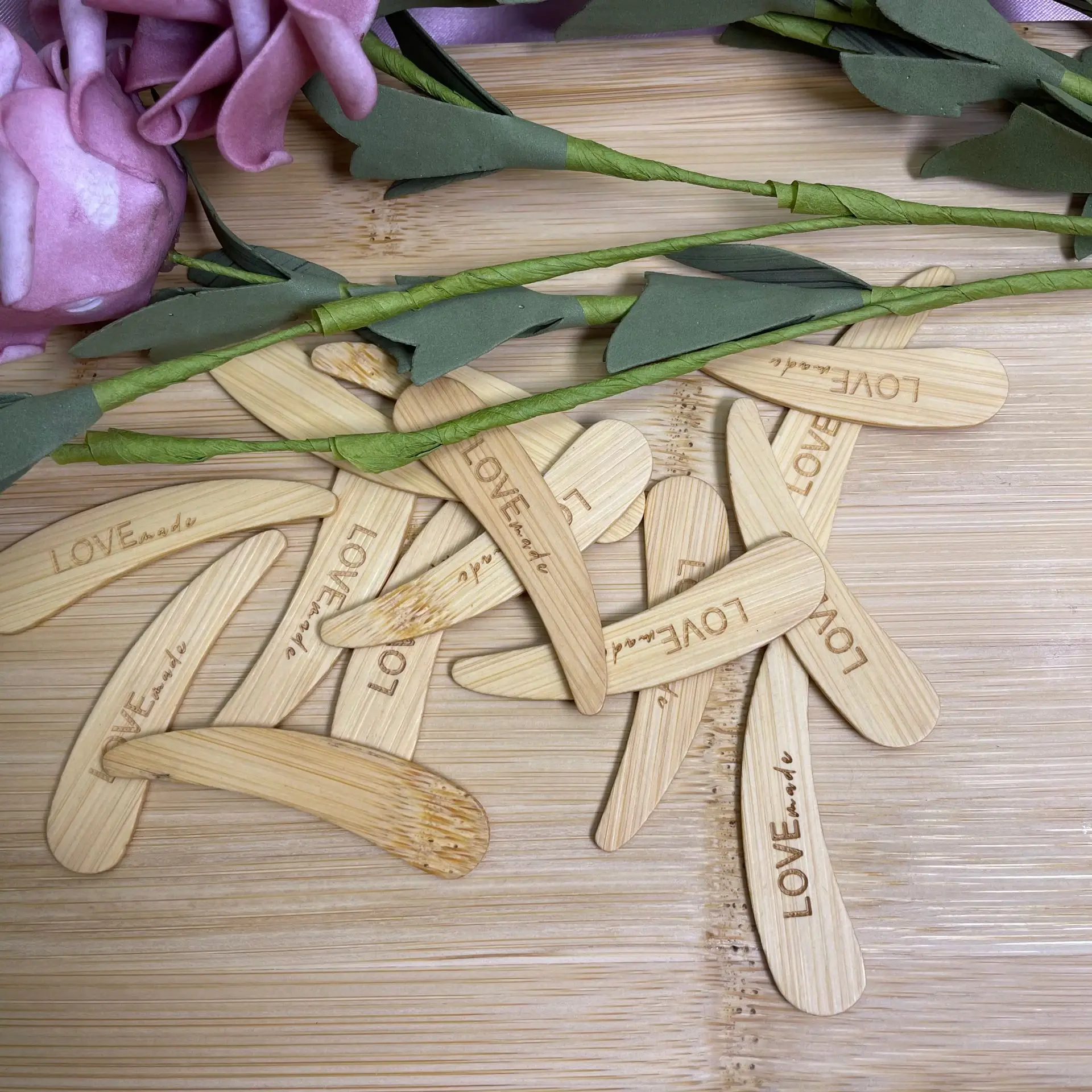 Натуральная берёза бриллиантовые ложки одноразовые мини-шпатели индивидуальная