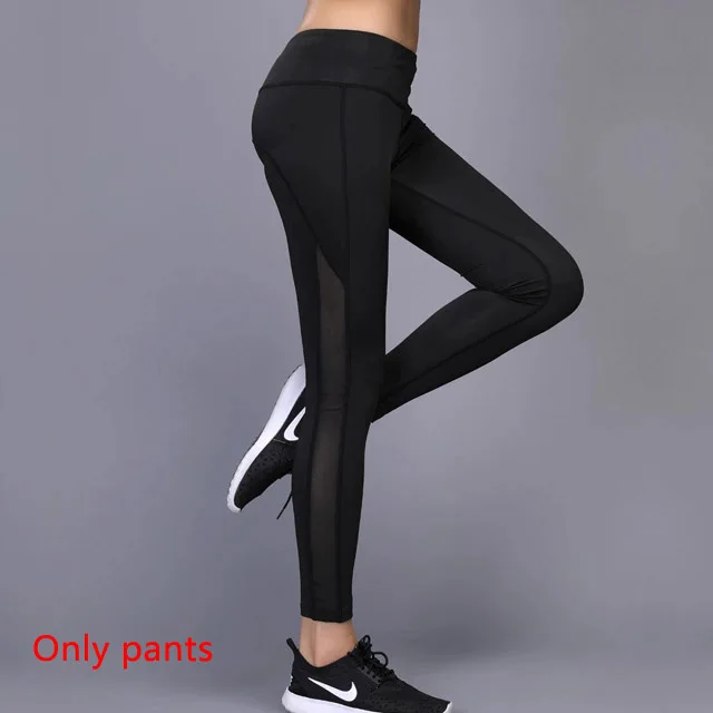 Gray Pants Комплект для йоги OLOEY из 2 предметов, одежда для спортзала, фитнеса, теннисная рубашка+ штаны для бега, облегающие Леггинсы для йоги и тренировок, спортивная одежда для женщин - Цвет: Gray Pants