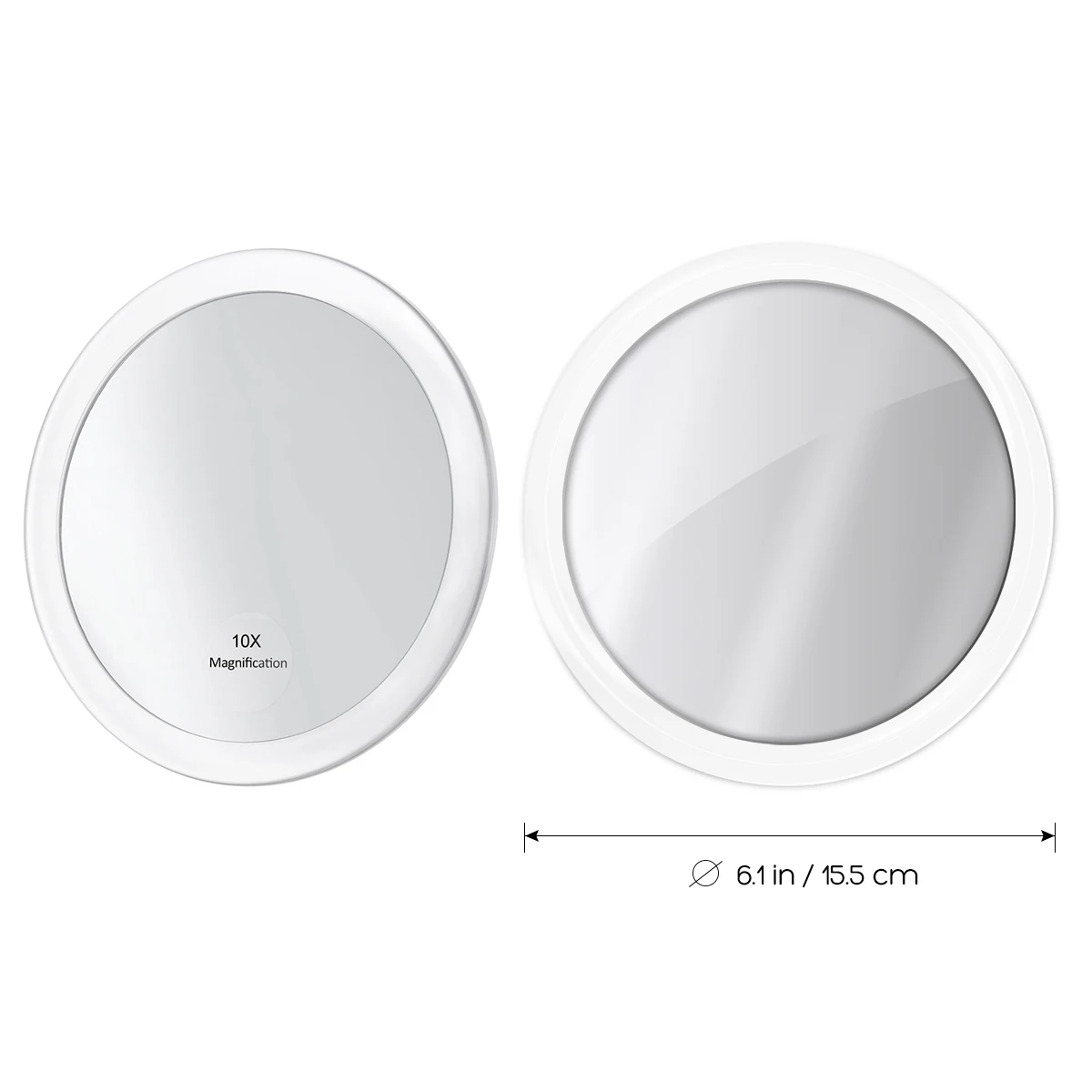 10x увеличительное зеркало круглое Make Up складной карманный косметическое с 3
