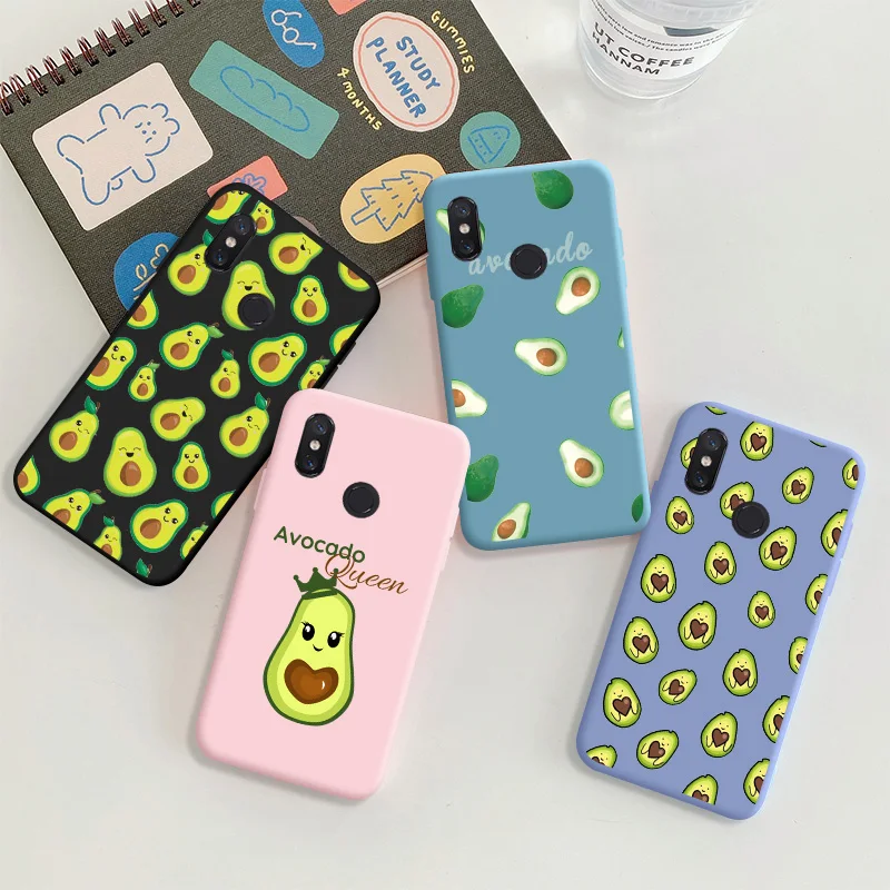 

Phone Case Avocado For Xiaomi 8 se Lite Cute Soft Silicone Back Cover For Redmi s2 Candy TPU Soft Back Cover