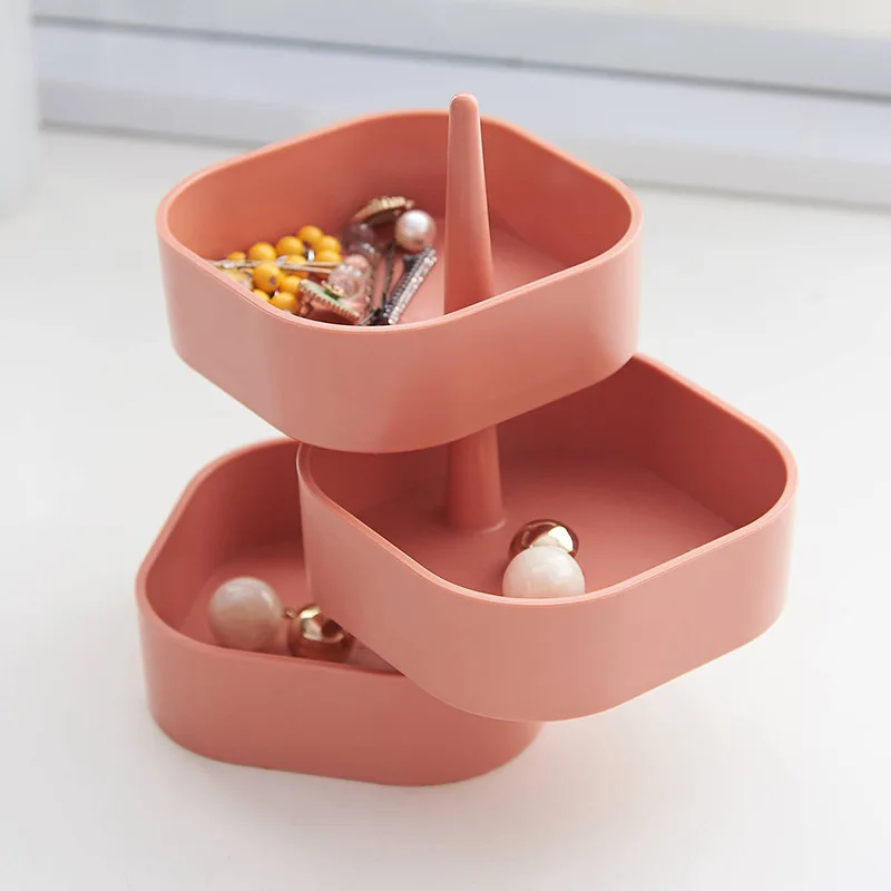 

Creative desktop jewelry storage box, earrings, hairpins, small debris, keys, entrance porch decoration, multi-layer finishing