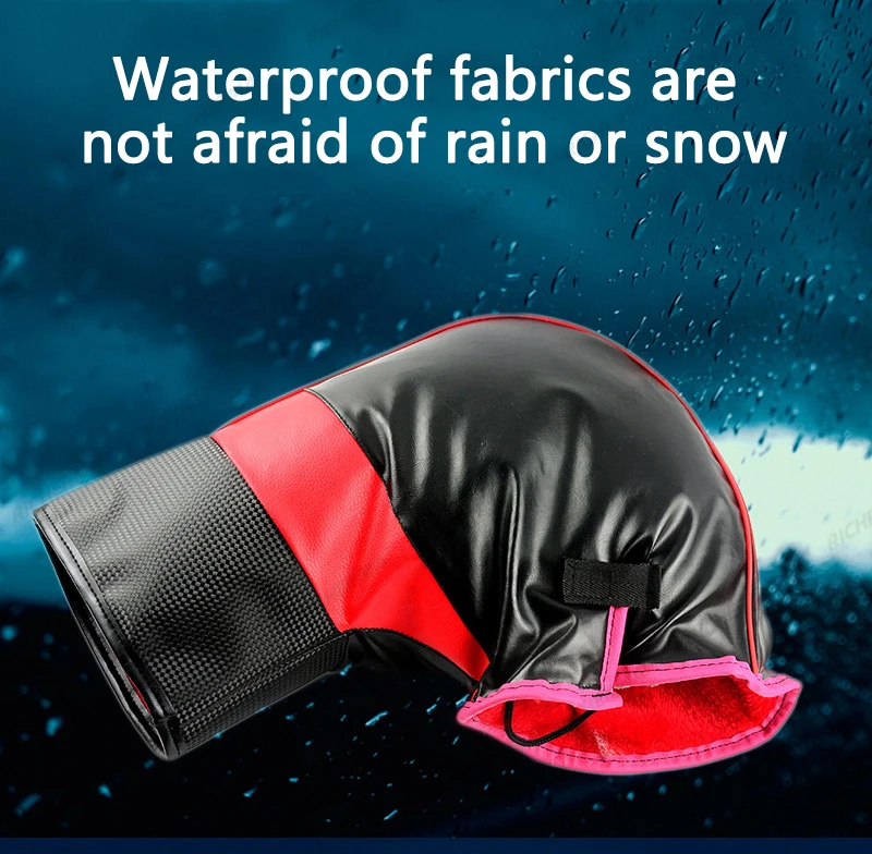 Зимние водонепроницаемые мотоциклетные перчатки мужские теплые ветрозащитные
