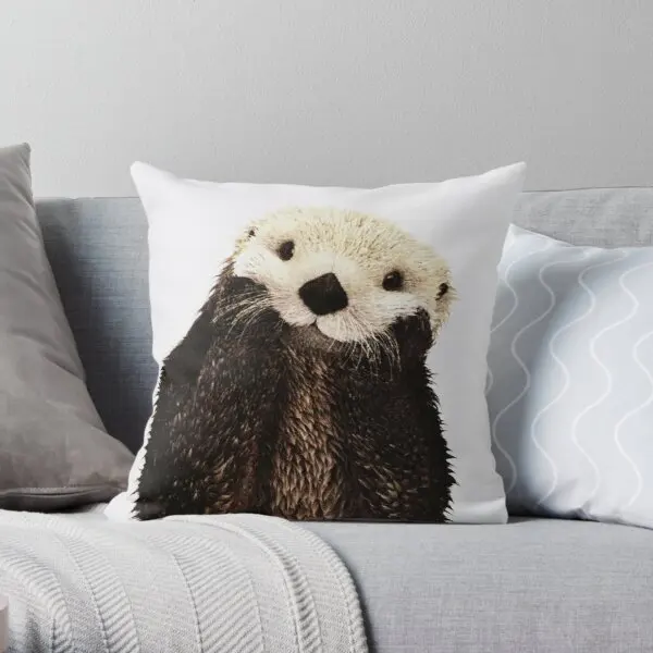 

Otters Gonna Ott Soft Decorative Throw Pillow Cover for Home Pillows NOT Included