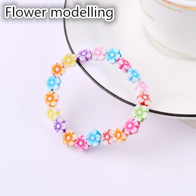 Популярные корейские акриловые детские браслеты красочные милые яркий цвет