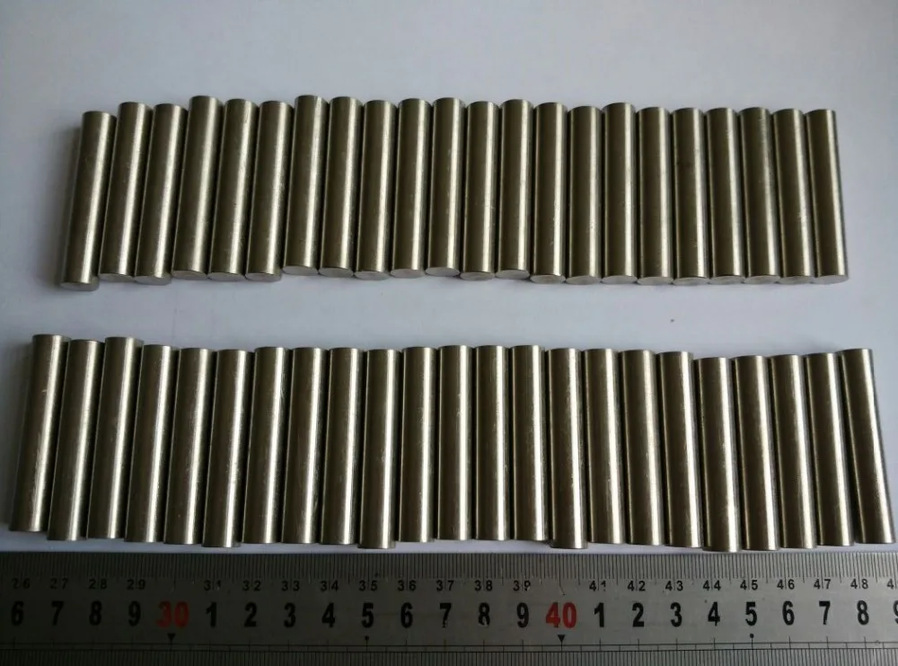 Никелевая металлическая дубинка 10 мм Диаметр x 50 длина | Магнитные материалы