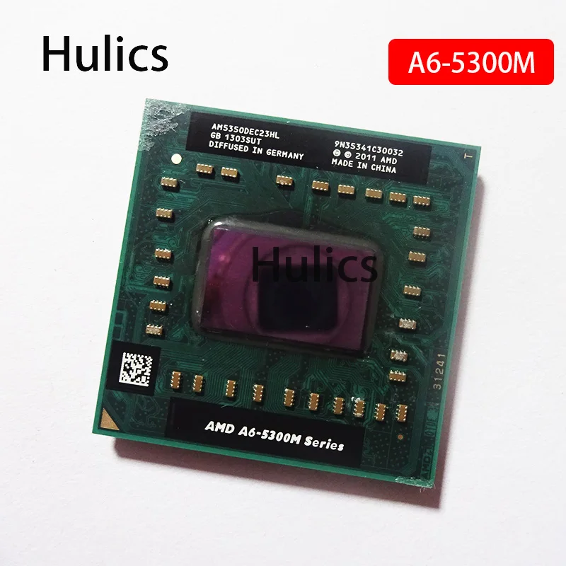 Hulics б/у AMD A6-5300M A6 5350M A6 5300M AM5350DEC23HL 2,9 ГГц двухъядерный ноутбук процессор