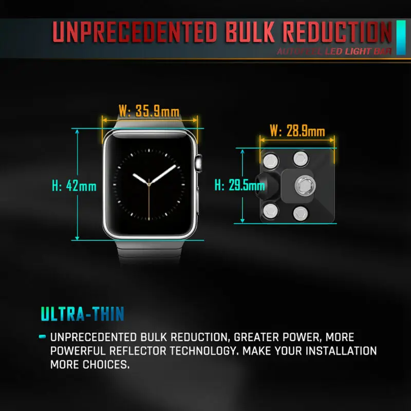 Ультра-тонкий 12 300 Вт Светодиодный светильник для работы комбинированный