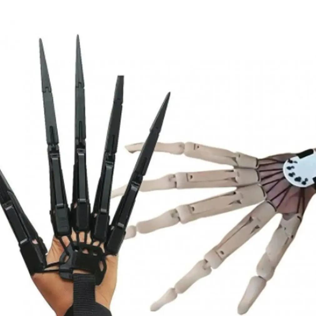 

Украшение на Хэллоуин, шарнирные пальцы, Гибкие пальцы, реквизит для костюма Хэллоуина, вечеринки, косплея, перчатки с когтями и призраками ...