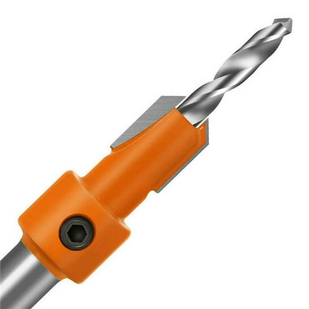 

45# Carbon Steel Countersunk Milling Cutter Bit 5pcs Bits Drill Hexagon