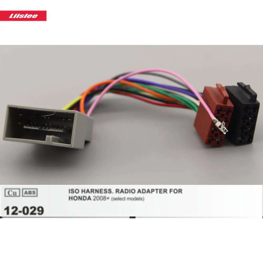 Wire For Honda Fit/pilot/ridgeline Plugs Into Factory Radio Harness Wiring Cable 24 Pins Din Iso Male