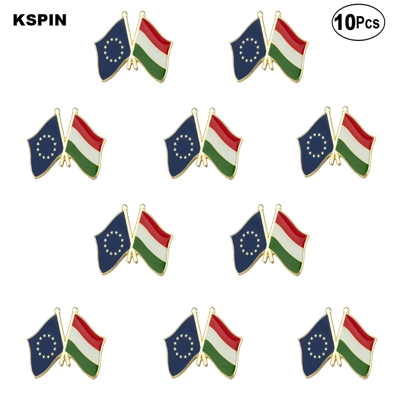 Булавка на лацкан в европейском и венгерском стиле значок-флаг брошь значки 10 шт.