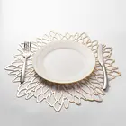 38*38 см салфетки из ПВХ в европейском стиле Серебристые коврики для посуды для обеденного стола полая Подставка для посуды