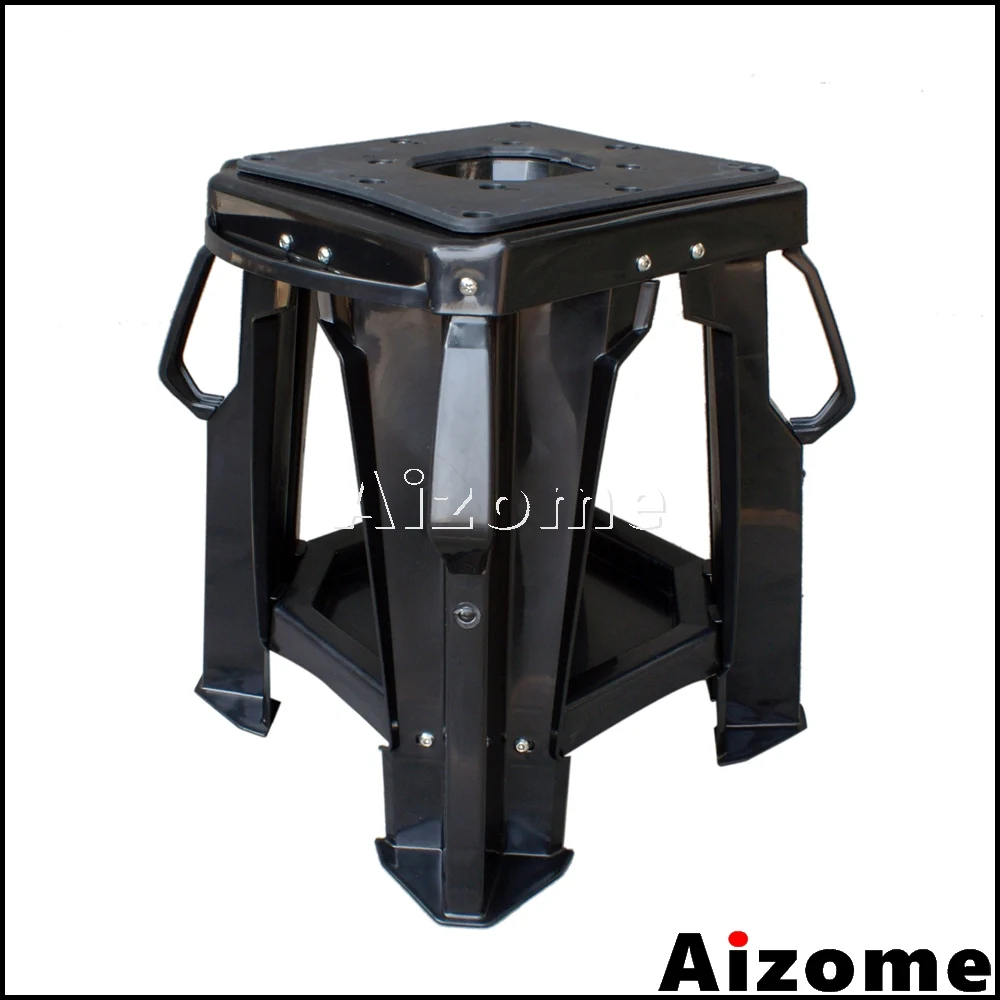 Грязеотталкивающая подставка для мотокросса для KTM Honda Yamaha Suzuki Kawasaki Moto Stand DRZ RM YZ XR мотоциклетная эндуро Рабочая подставка - Цвет: Черный