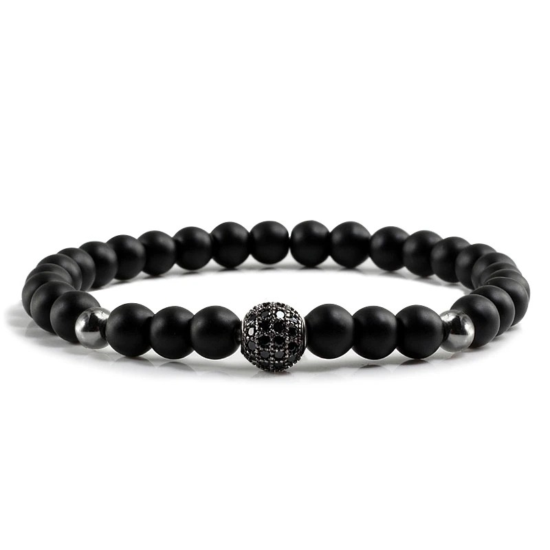 Новый 6 мм бисерные браслеты шарма паве ЧР Корона шар гематит крест из