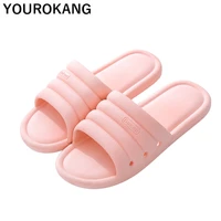 summer men slippers casual couple home slippers indoor floor men bathroom plastic slippers unisex beach shoes 2020 high quality