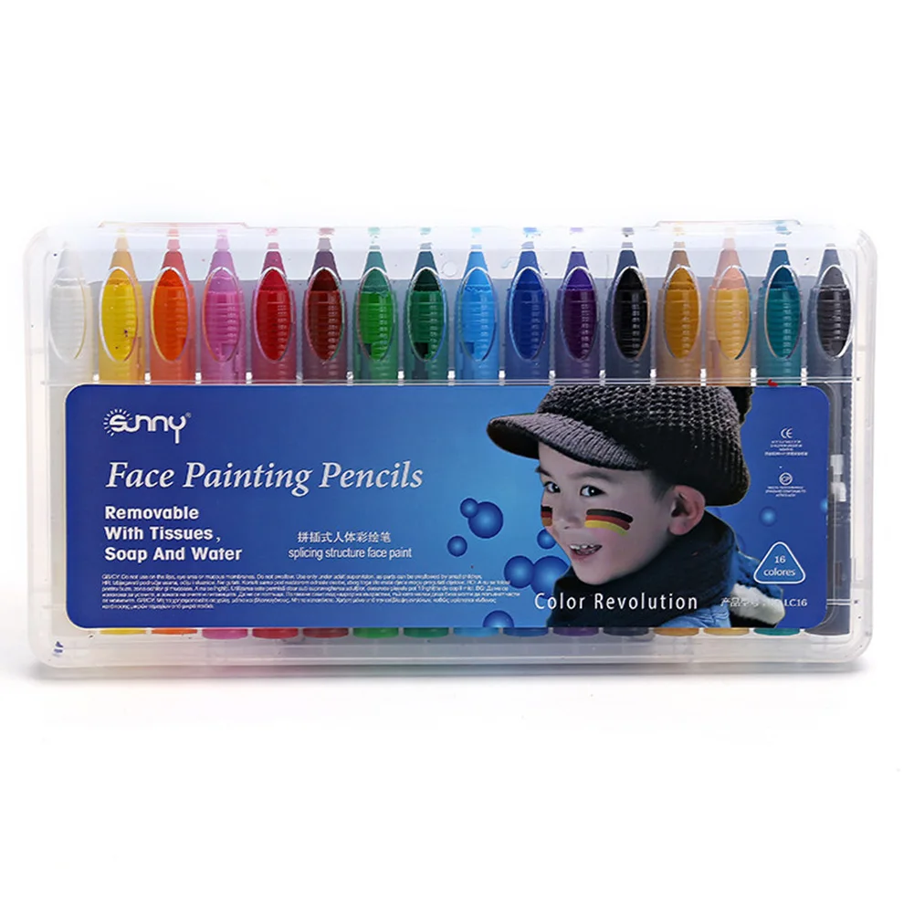 16 цветов День рождения карандаш для раскрашивания съемные мелки безопасный 9 5 см