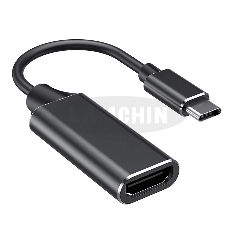 Balck Usb type C hdmi-кабель, адаптер 4K type-C к HDMI концентратор адаптер для мобильного телефона и ноутбука тип компьютера-C HDMI - Цвет: Balck
