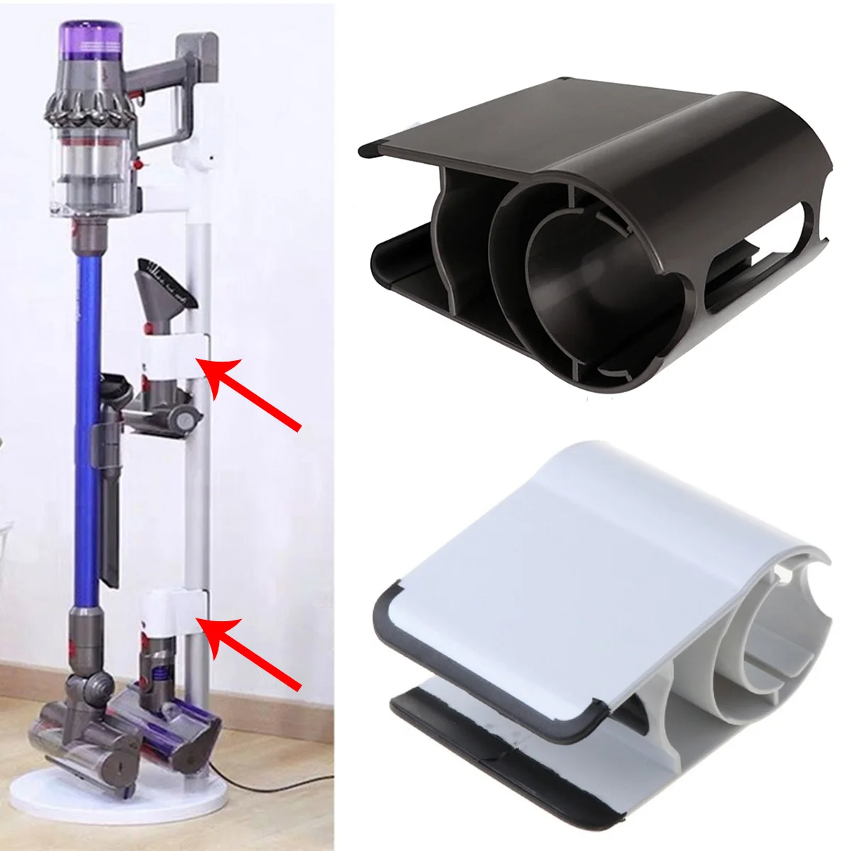 

For Dyson V7 V8 V10 V11 Vacuum Cleaner Parts Cordless Stick Vacuum Cleaner Suction Head Storage Holder Attachment Clip 2 Colors