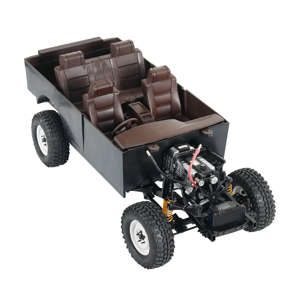 

RC Car Shell Body Interior Kit Electric Steering Wheel for Land Cruiser LC80 Pajero for 1/10 RC Crawler Car TRX4 SCX10