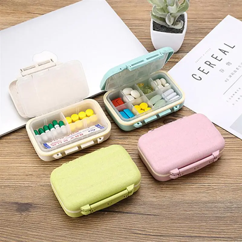

1PC Mini Pill Subpackging Box Moisture-proof Sealed Pill Case for Travel
