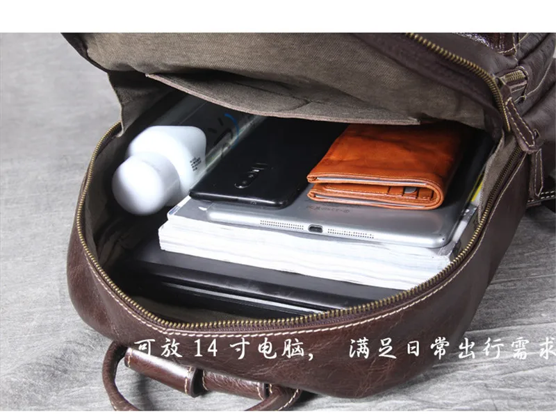 

PNDME fashion vintage genuine leather men's backpack casual high-quality natural real cowhide women's outdoor travel bookbag