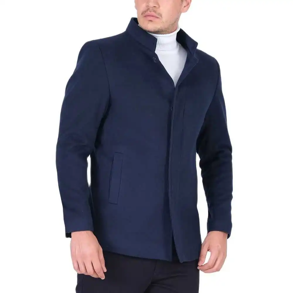 

AtakGiyim Men 2021 Slim Fit Judge Collar Classic Short Model Suitable For Suits And Sportswear Dirt Repellent jaqueta masculina