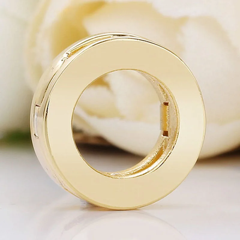 Оригинальные блестящие гладкие рефлексоры золотого цвета зажим бусины-Стопперы