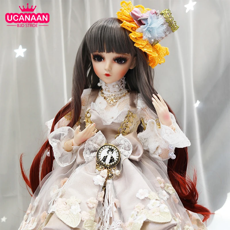 UCanaan/60 см BJD кукла 1/3 SD куклы 18 Шаровые опоры с Полный комплект одежды Туфли под