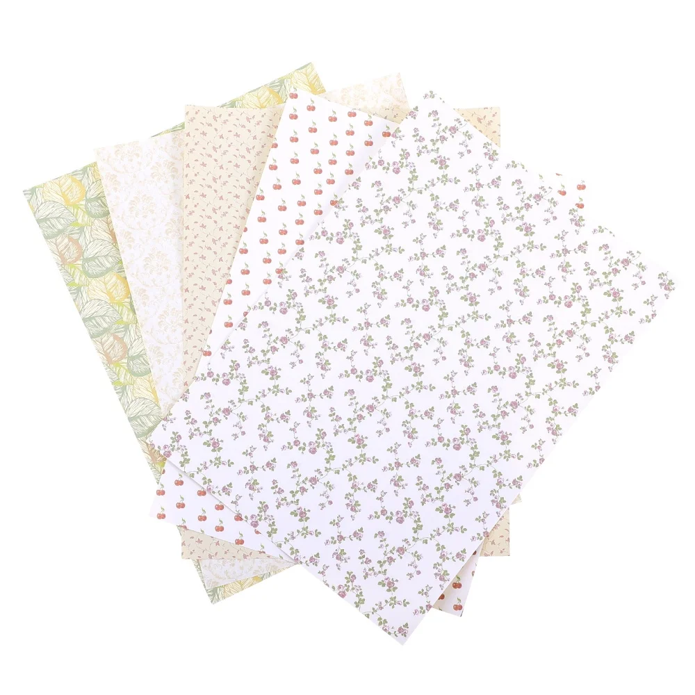 

5 Sheets Self Adhesive Wall Decals Stickers for Miniature House DIY Craft