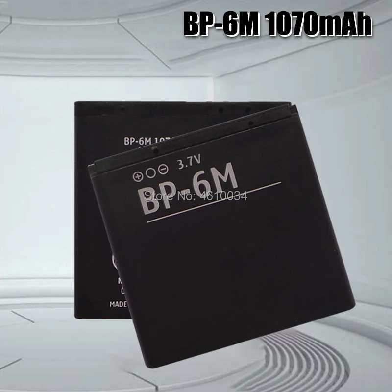 Аккумулятор для Nokia N73 N77 N82 N93 N93S E51 1070 BP 6M 3250 6151 6233 6234 6280 6720C 6282 6288 9300i BP6M 6290 мАч