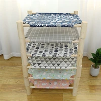 pet hammock four seasons general pet wooden breathable hammock cat litter kennel bed durable linen pet bed