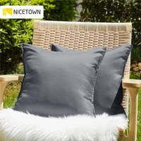outdoor waterproof pillowcase solid color comfortable pillow case sofa car seat car plain