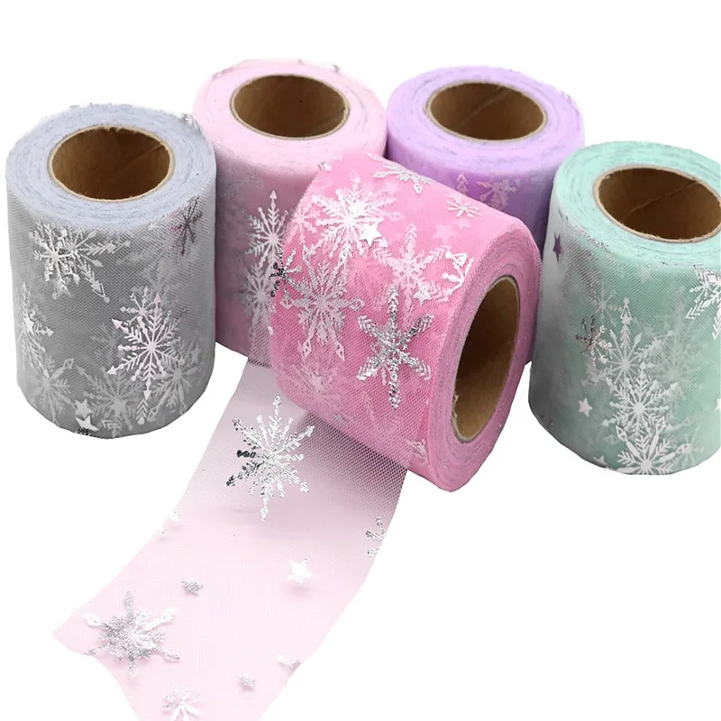 Юбка для душа со снежинками и звездами из органзы детская юбка украшения