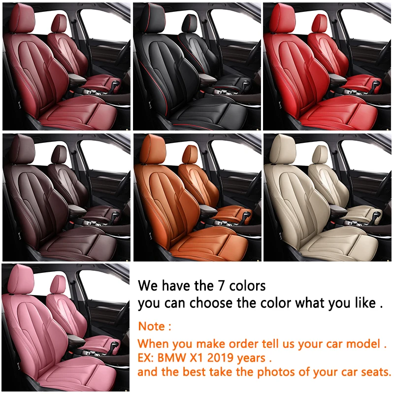 

FUZHKAQI Custom Leather car seat cover For Cadillac SRX ESCALADE ATS SLS CTS XTS CT6 XT5 XT4 Automobiles Seat Covers car seats
