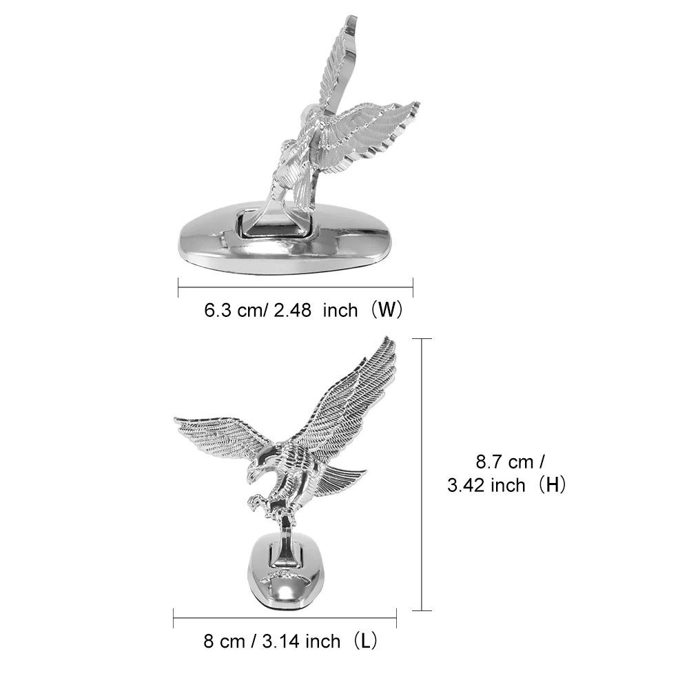 1 шт. передняя крышка автомобиля с орнаментом эмблема 3D орла аксессуары для